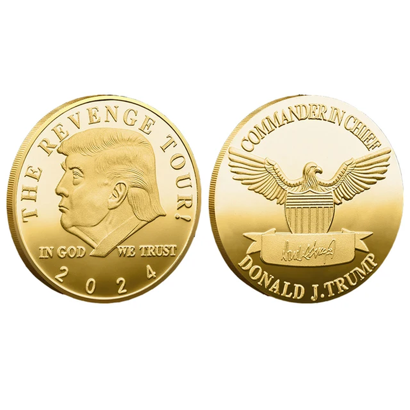 Donald Trump 2024 Coin | Collectible Political Souvenir | Limited Edition Memora