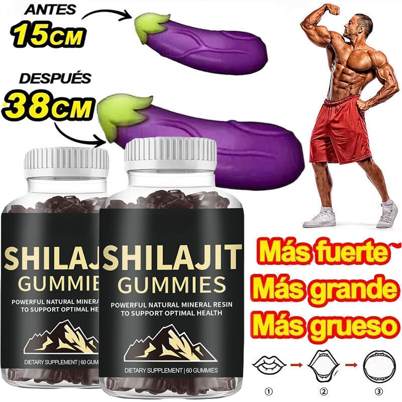 100% Pure Himalayan Shilajit Gummies Immune Support w/ AshwagandhaChaga Mushroom