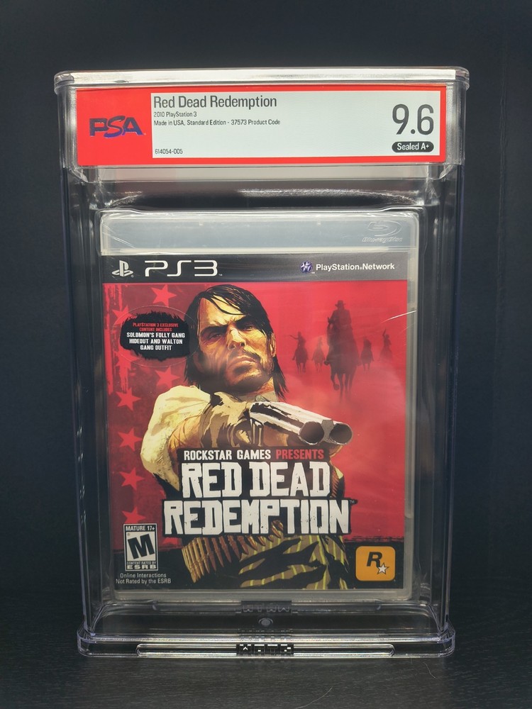 RED DEAD REDEMPTION Black Label WATA GRADED PSA 9.6 A+ PlayStation PS3 1st Print