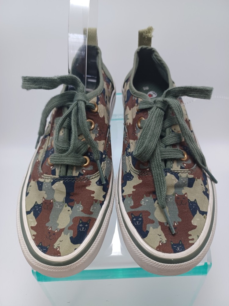 Skechers Bobs For Cats Sz 6 Women’s  Tan Green Camo  Eur 36, 6M, 10g4