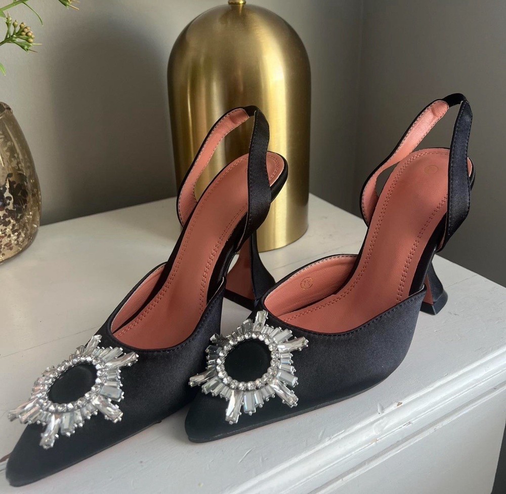 Amina Muaddi Look a like Heels Size 8