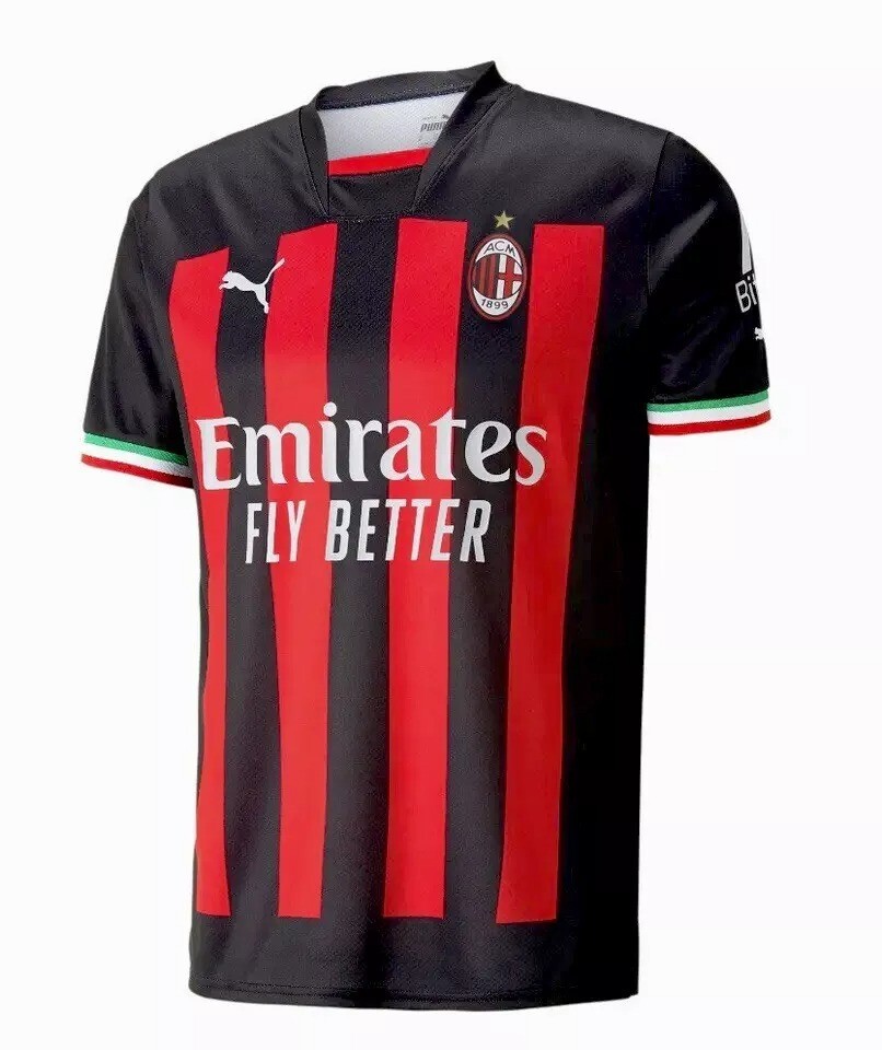AC Milan Official Puma 2022/23 home football jersey size L new soccer shirt