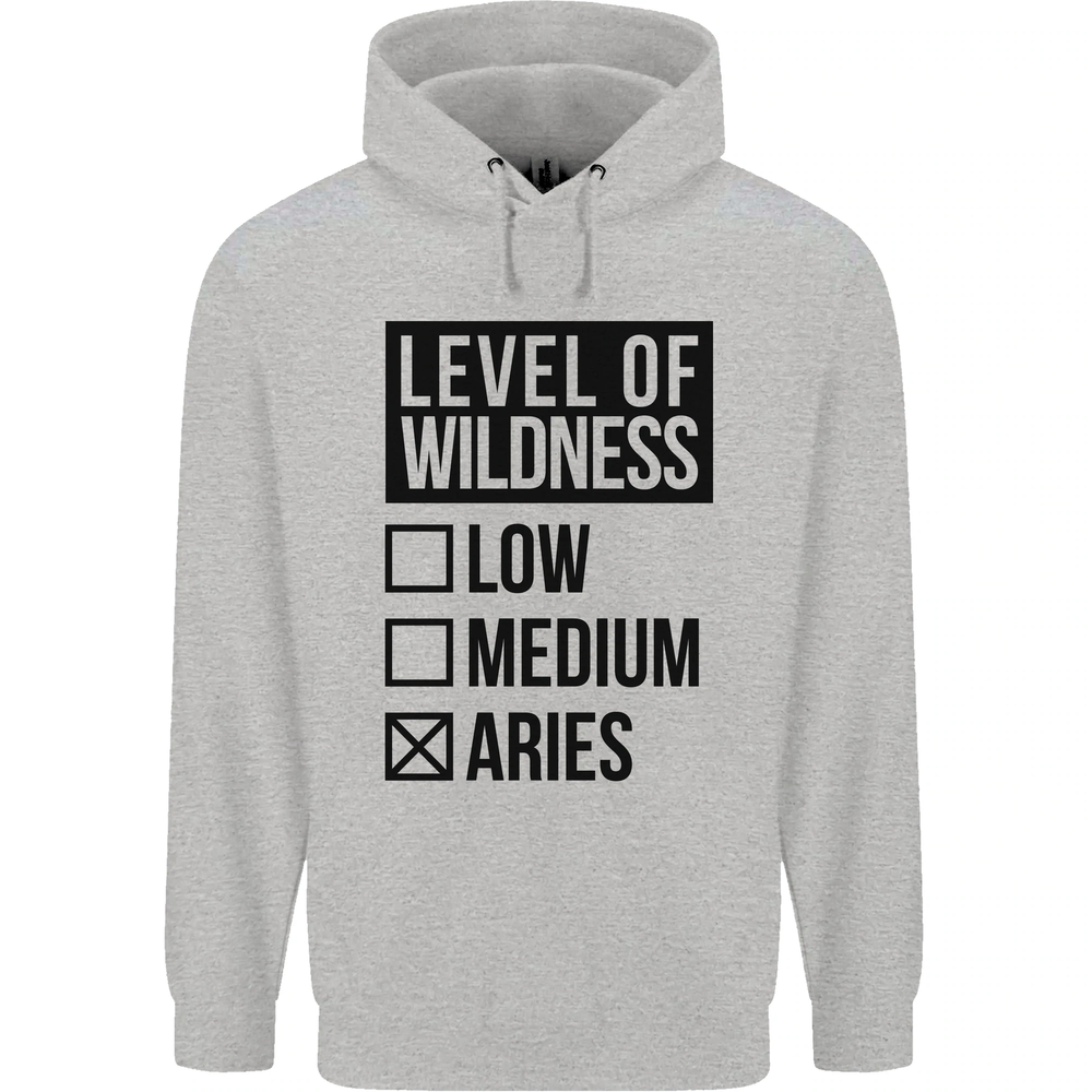 Levels of Wildness Aries Mens 80% Cotton Hoodie