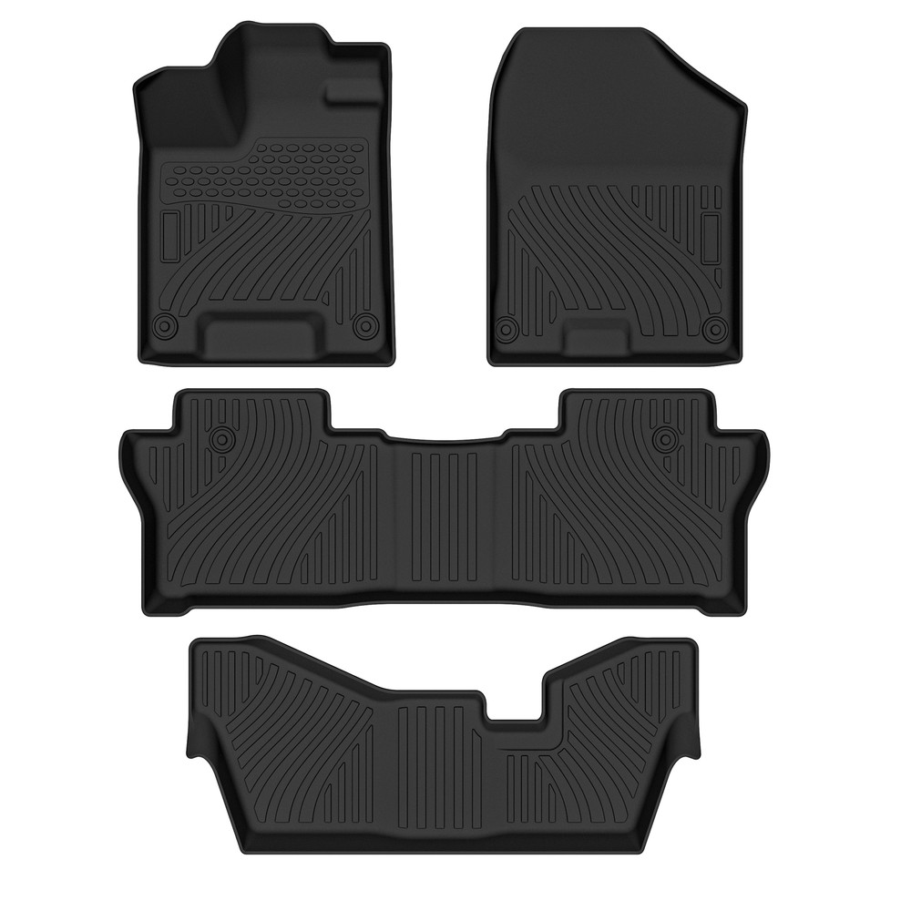 2016-2022 Honda Pilot 7-Seat TPE Floor Mats - 4PC Washable Liners