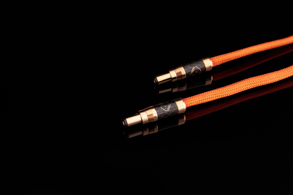 Silent Angel Bastei 12V DC Power Cable 150cm Audiophile 5.5x2.1mm Orange