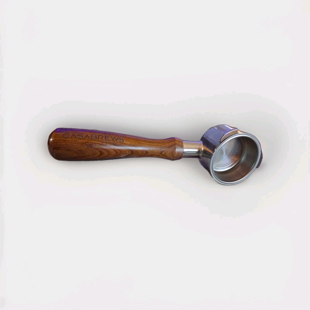 Casabrews Portafilter With Maple Wood Handle Espresso Coffee
