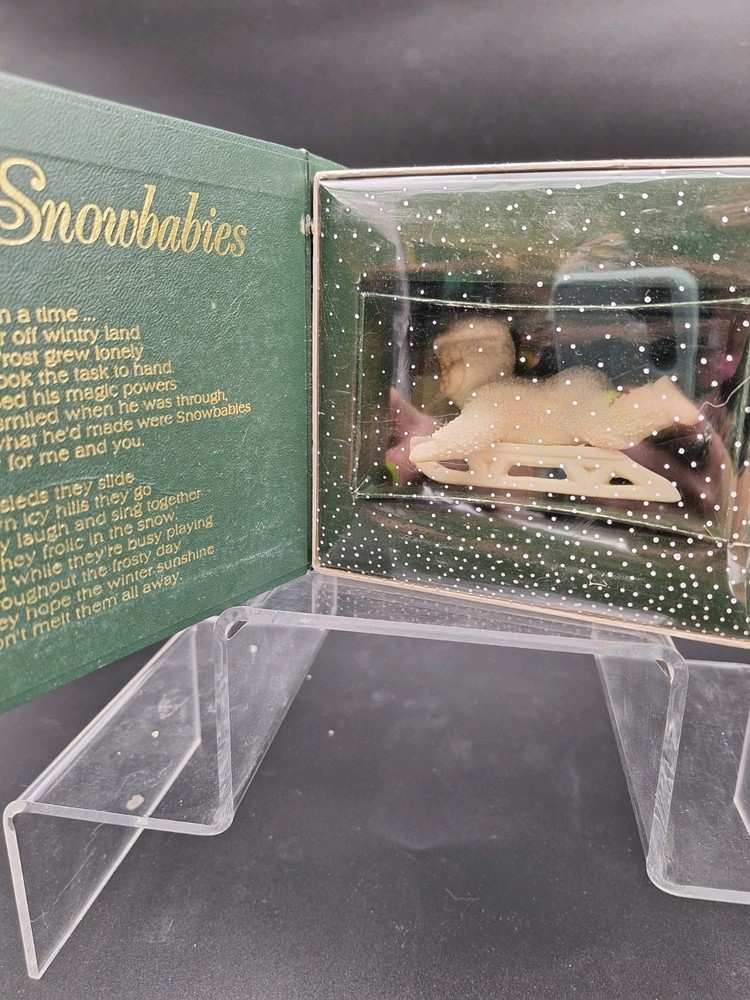 Snow Babies Dept 56 Winter Tails 7956-1 1988 Holiday Collectible