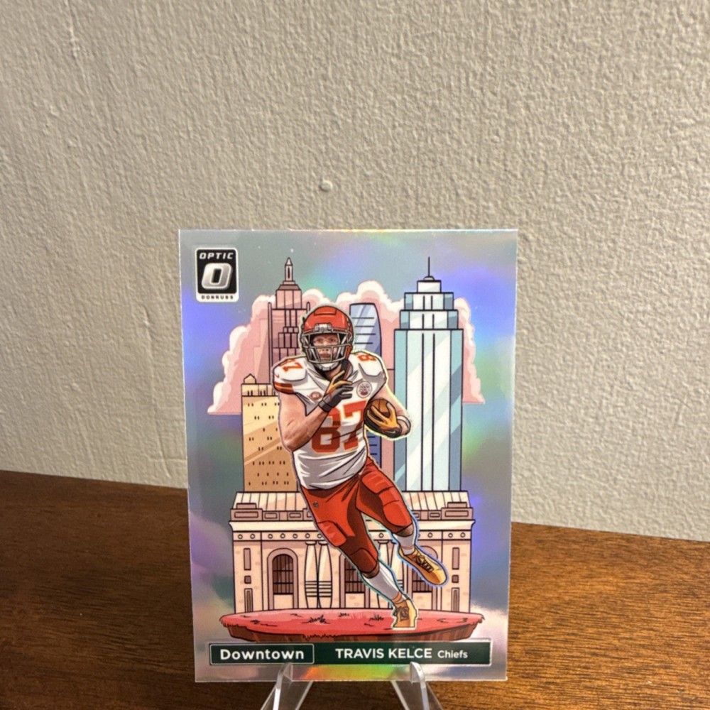 2024 Panini Donruss Optic Downtown Travis Kelce #7 Prizm Chiefs