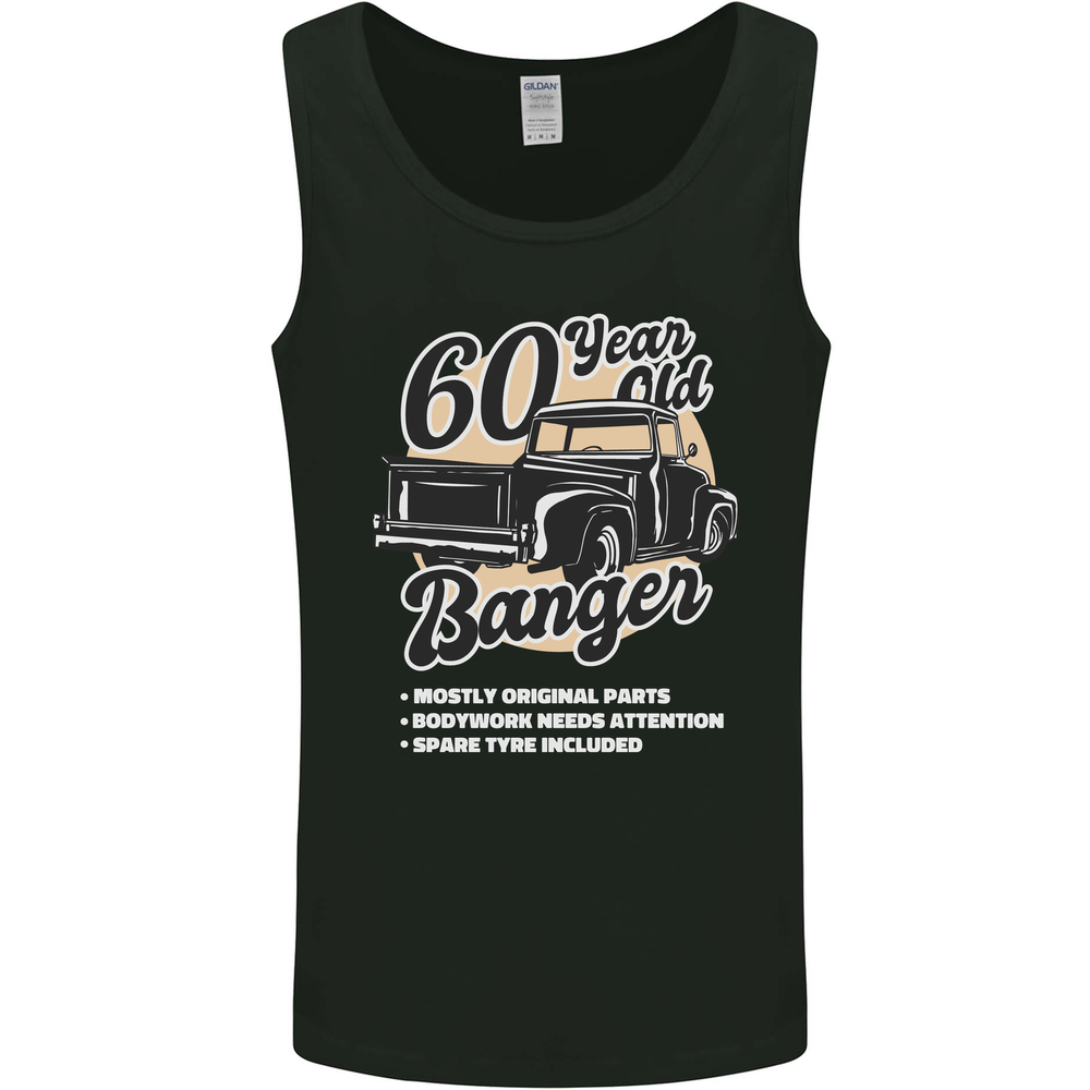 60 Year Old Banger Birthday 60th Year Old Mens Vest Tank Top