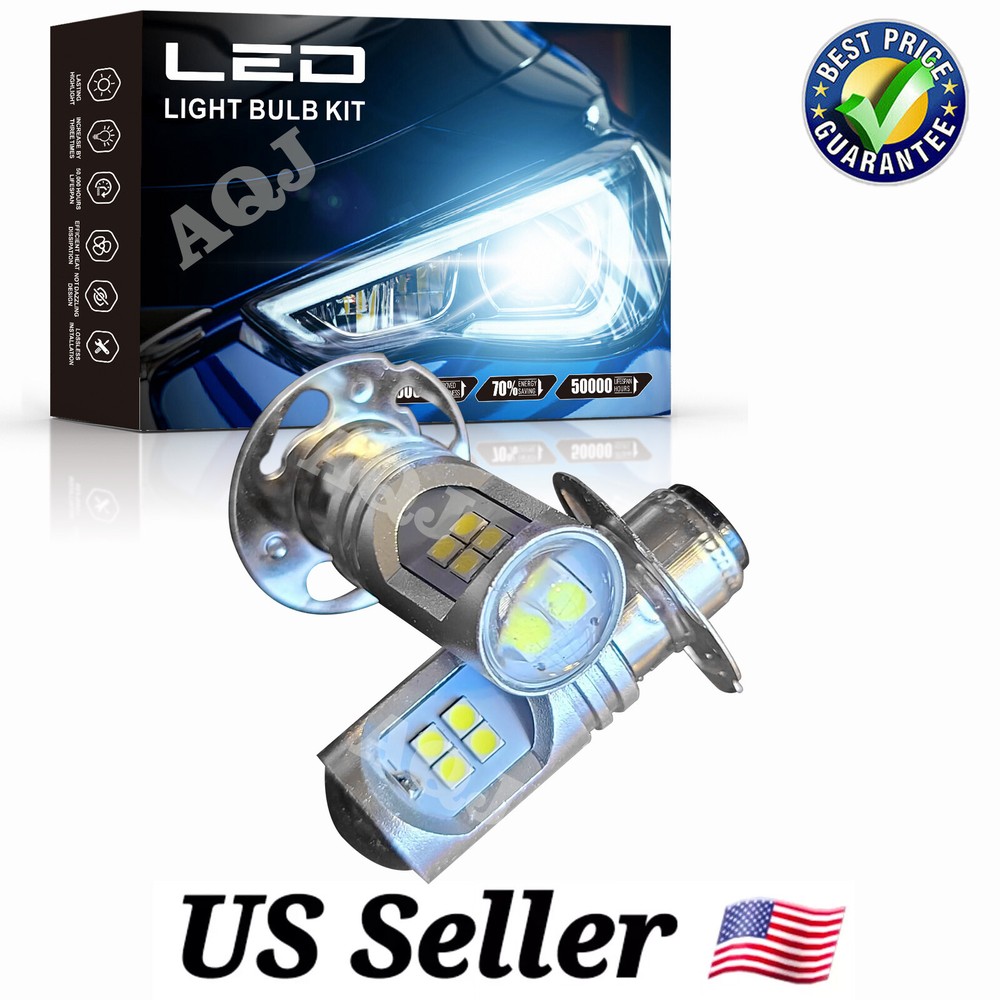 2 Super Brite LED Headlight Bulbs for Mahindra 2815 3215 3316 Tractors