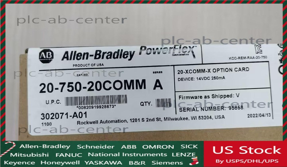 ALLEN-BRADLEY 20-750-20COMM SER A OPTION CARD 14VDC 250mA NEW IN BOX