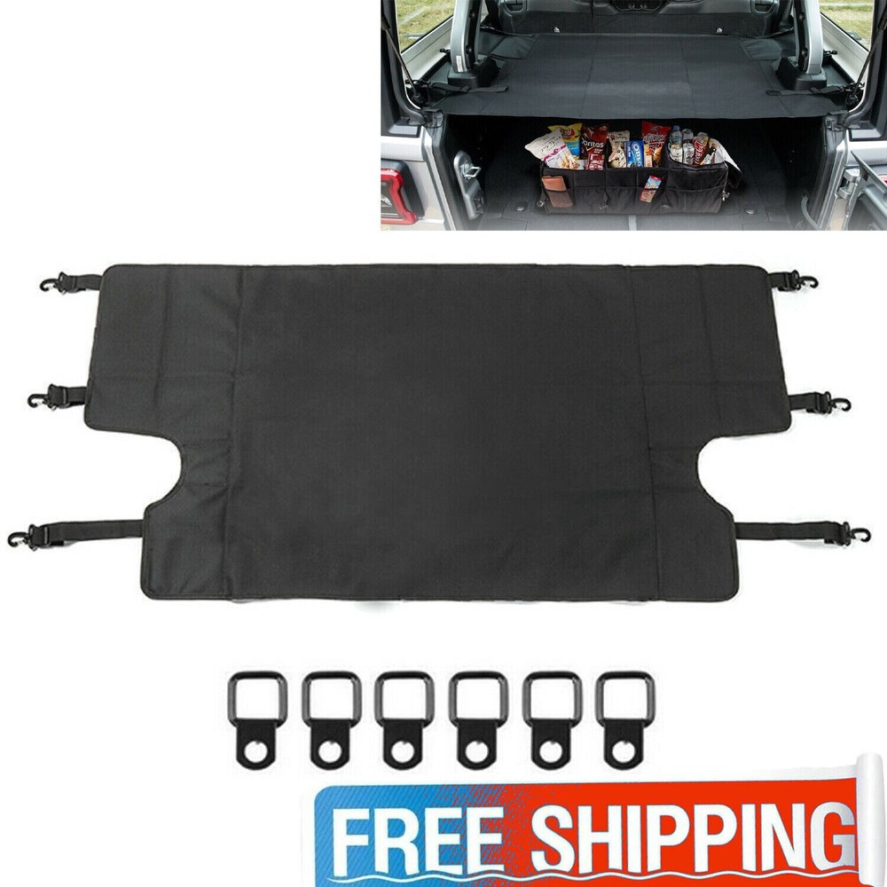 2007-2018 Rear Trunk Cargo Cover Lite Shield for Jeep Wrangler JK JKU 4-Door