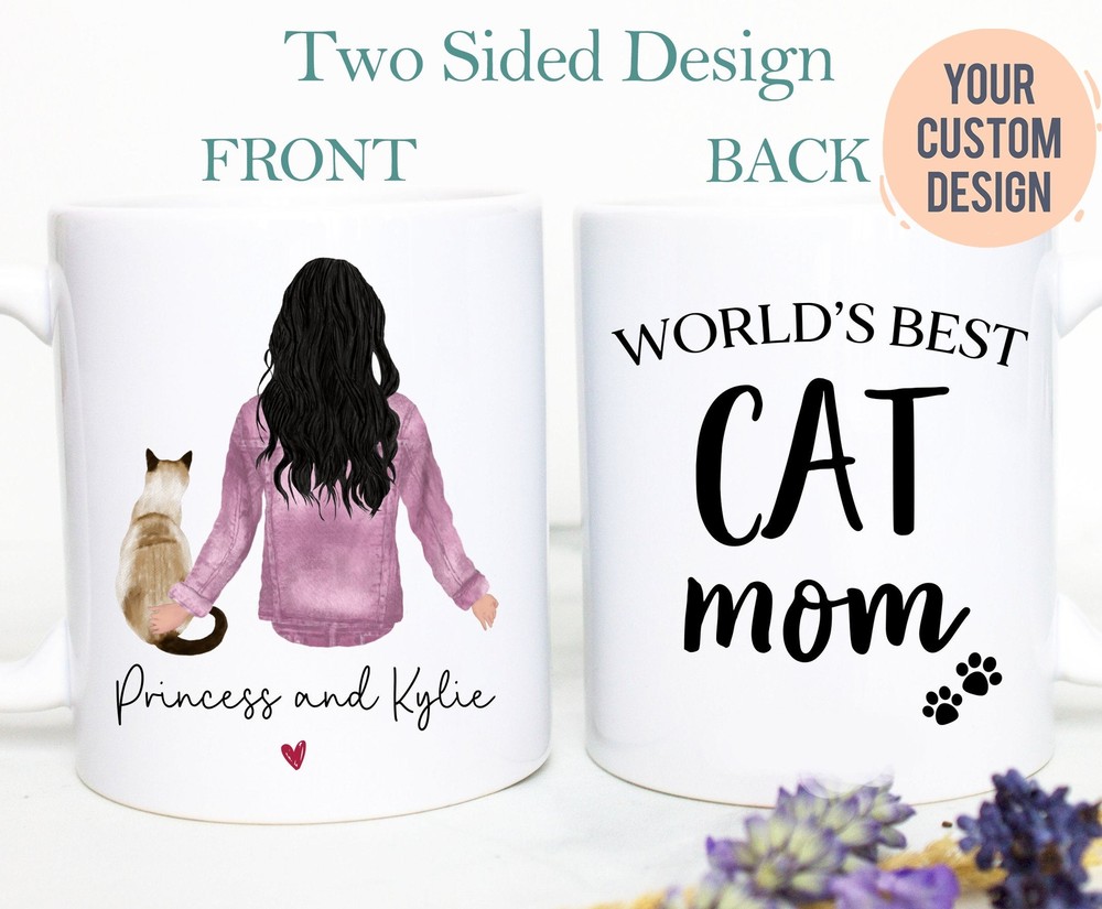 Personalized Cat Mug Custom Cat Mom Cat Lovers Cat Coffee Cup Custom Cat Gift