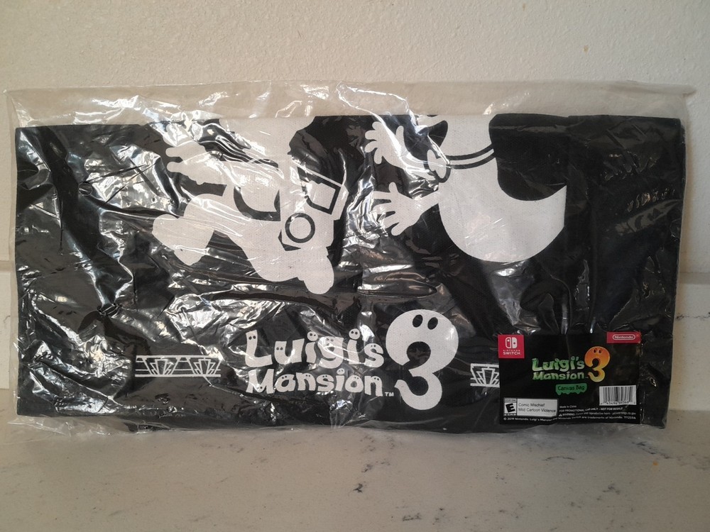 Luigi's Mansion 3 Canvas Bag (Nintendo Switch Target Exclusive 2019) Halloween