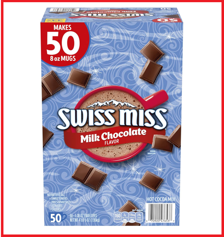 Swissmiss Milk Chocolate Hot Cocoa Mix 50 Packets 69oz