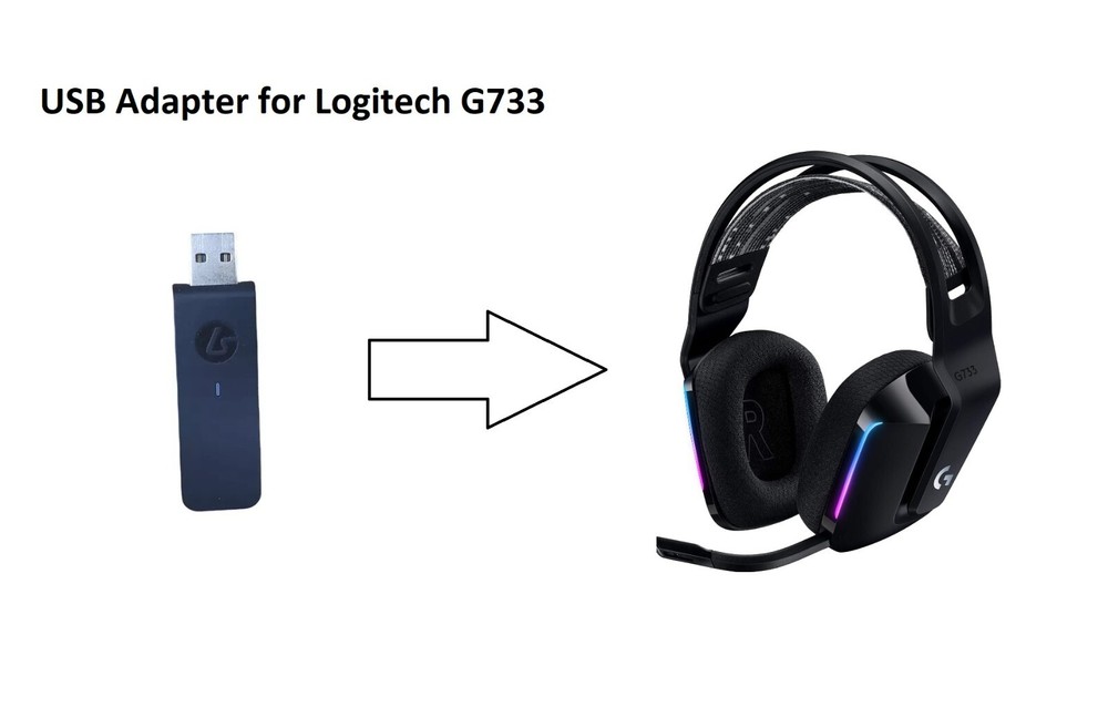 Logitech G733 Wireless Gaming Headset with RGB Lights in Black