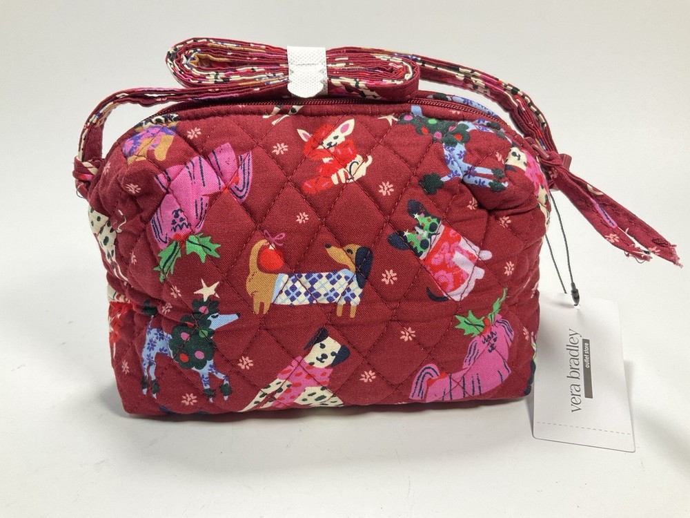 Vera Bradley 2024 Holiday Hounds Dogs Camera Bag - New With Tags