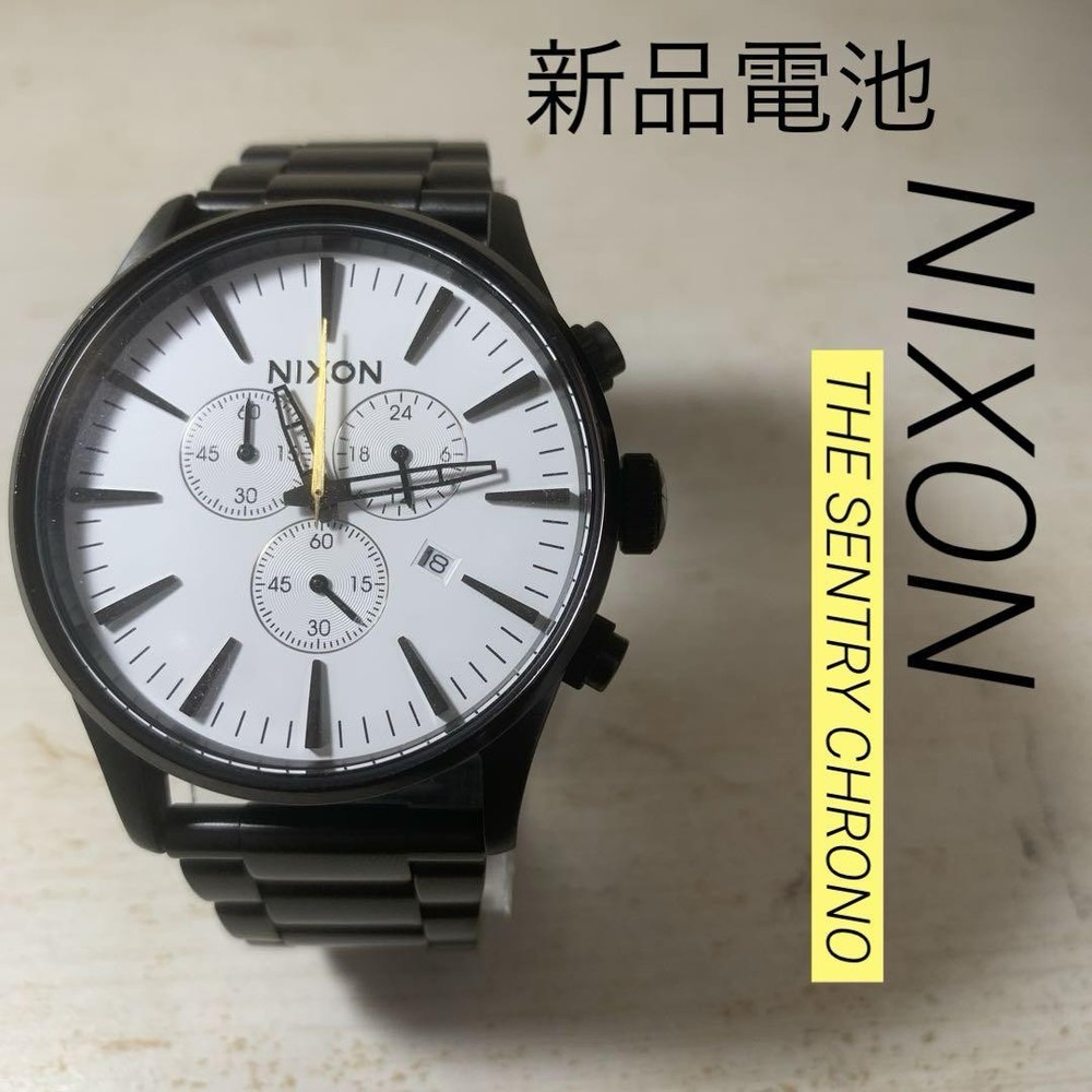 Nixon Watch The Sentry Chrono Battery Black