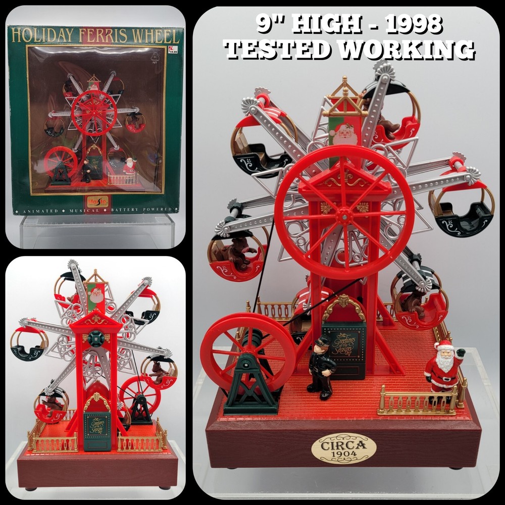 Maisto 1998 Musical Holiday Ferris Wheel 16 Christmas Songs Tested - SHIPS FREE*