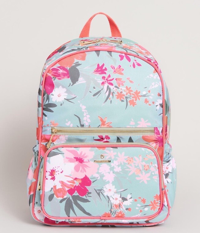 SPARTINA 449 Backpack Island Alljoy Landing Floral Pink Bag School Work BAG NWT