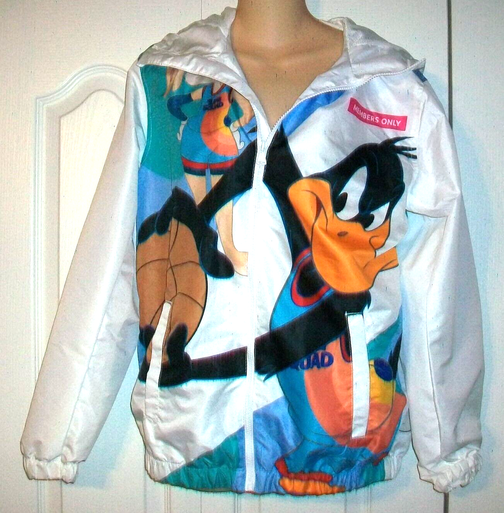 Looney Tunes Space Jam New Legacy White Basketball Jacket for Members Only-image