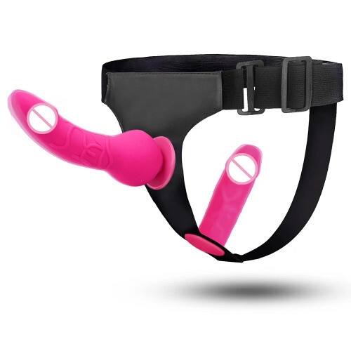 Double Strap-On Dildo for Women with Belt for Dual Penetration Pleasure-image