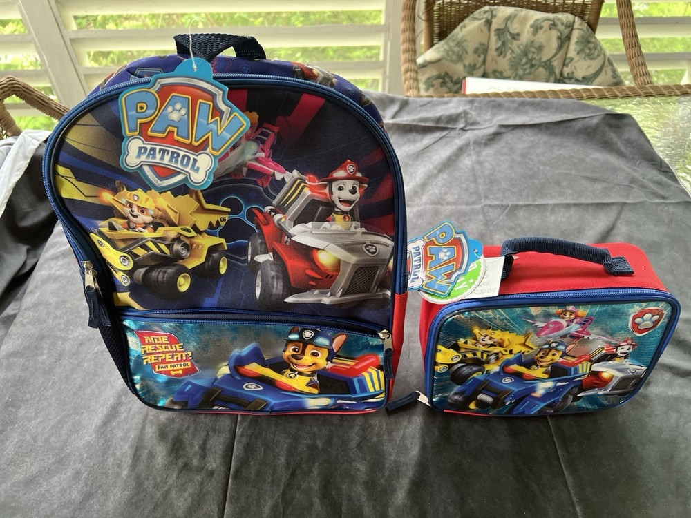 Paw Patrol Backpack and Lunch Bag Set New With Tags for Back to School-image
