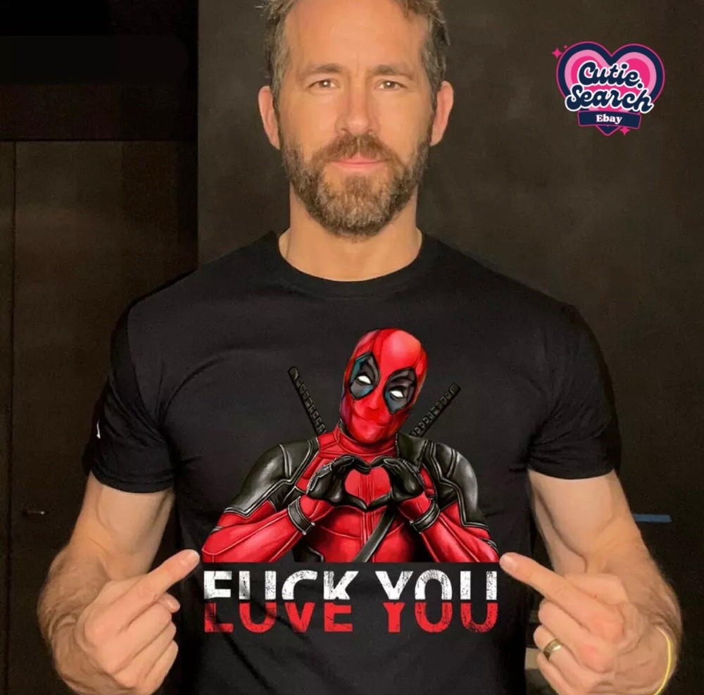 Deadpool Love You, Marvel Movie Merchandise Man Unisex Cotton T-Shirt, Wolverine
