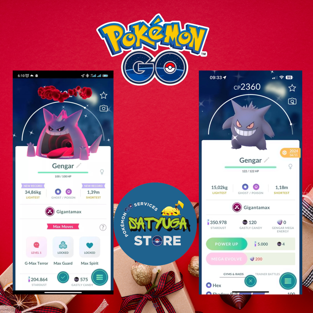 Shiny GMax Gengar Trade for 20K Stardust - Pokémon GO
