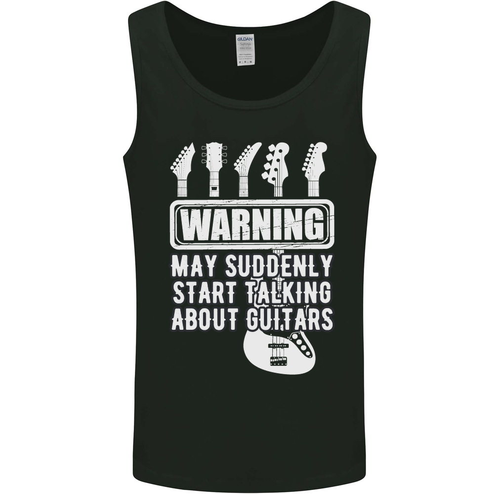 May Start Talking About Guitars Guitarist Mens Vest Tank Top