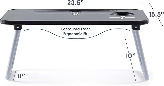 Velvet Reading Pillow with Built-in Laptop Lap Desk for Sitting Comfort