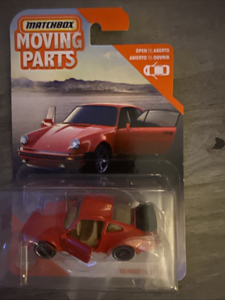 Matchbox Moving Parts 1980 Porsche 911 Turbo Red Body Mint On Card Classic