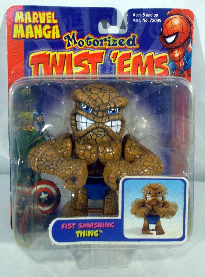 Fantastic Four Fist Smashing Thing Marvel Motorized Twist 'Ems ToyBiz Wind Up