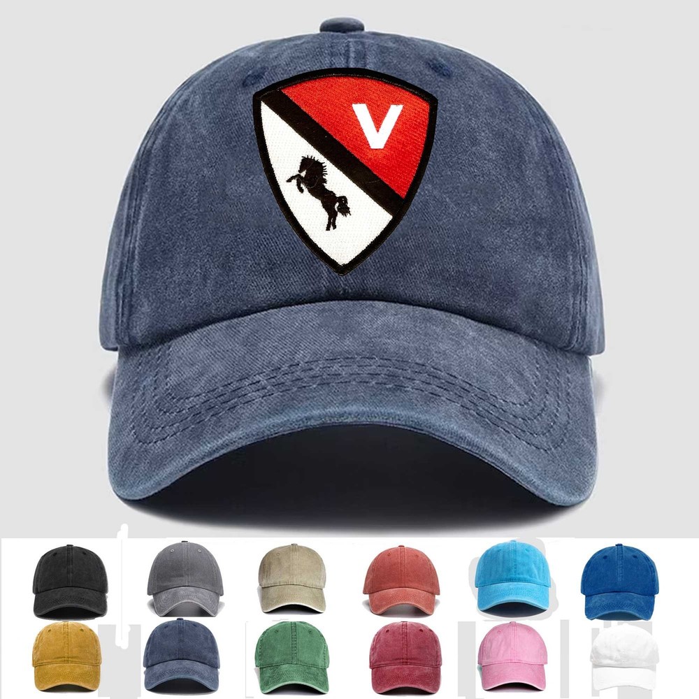 Custom Embroidered Hat 2nd U.S. Cavalry Volunteers Funeral Ceremonial, Gift Idea