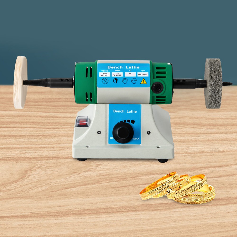 320W Adjustable Speed Jewelry Polisher Buffer Bench Grinder Machine