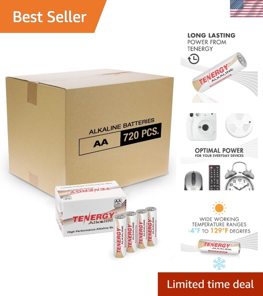 1.5V AA Alkaline Batteries High Performance Non-Rechargeable Power Source