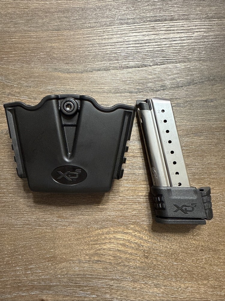 Springfield Armory XD-S 9MM 9rfd Mag & XD-S  Dual Magazine Holder 9 mm, 40 SW