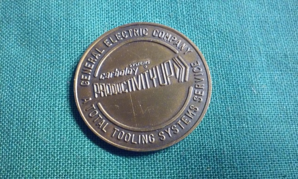 General Electric Company Vintage Bronze Challenge Coin 