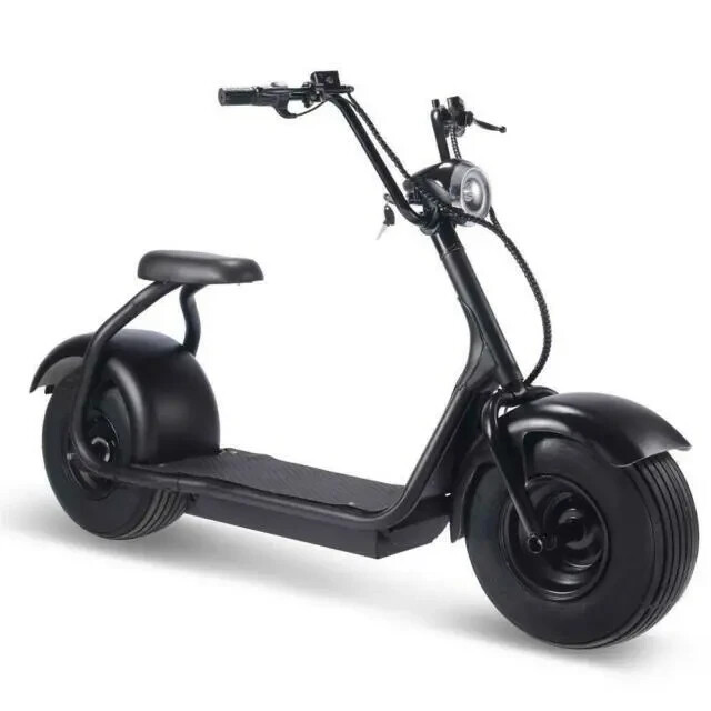 Fat Tire Black 60V 18ah 2000W Lithium Electric Scooter Low Boy