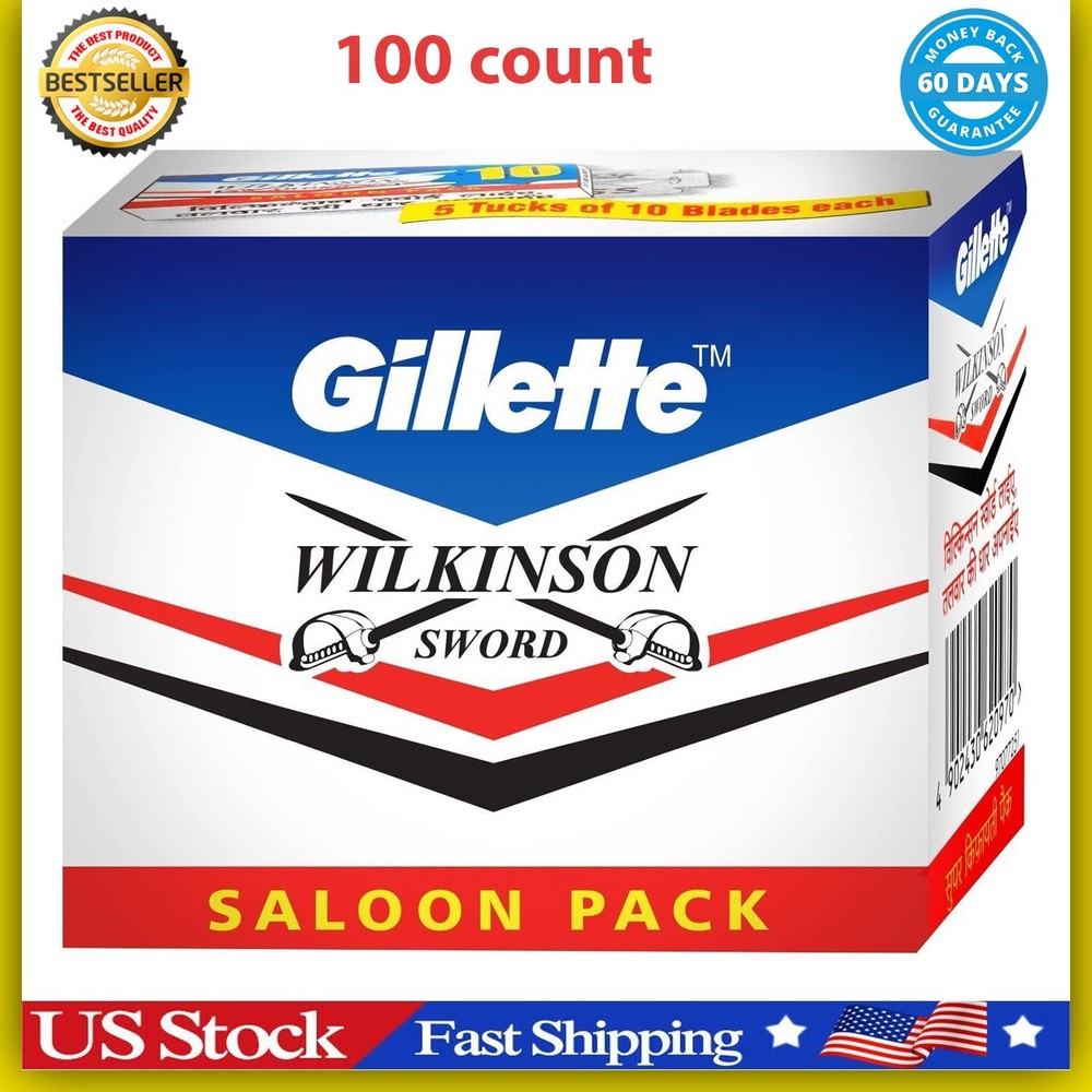 100 X Wilkinson Sword Double Edge Safety Razor Blades