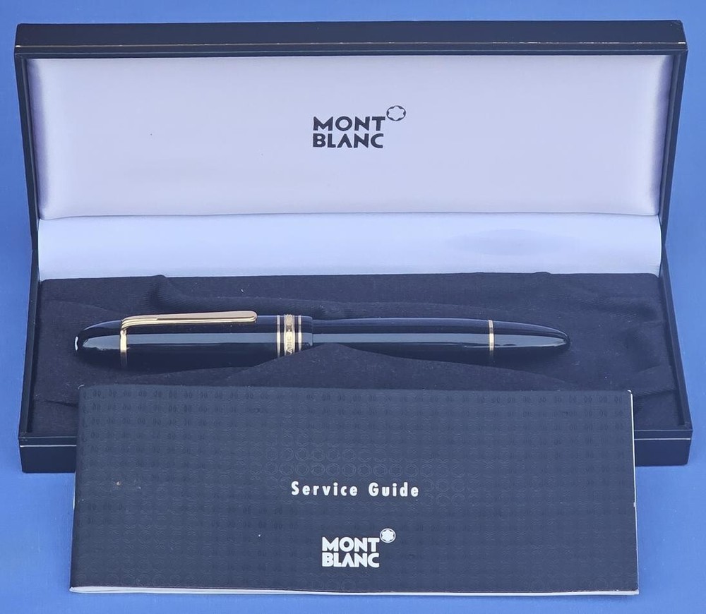 UNUSED MONT BLANC MEISTERSTUCK #149 DIPLOMAT FOUNTAIN PEN 14K GOLD NIB & BOX