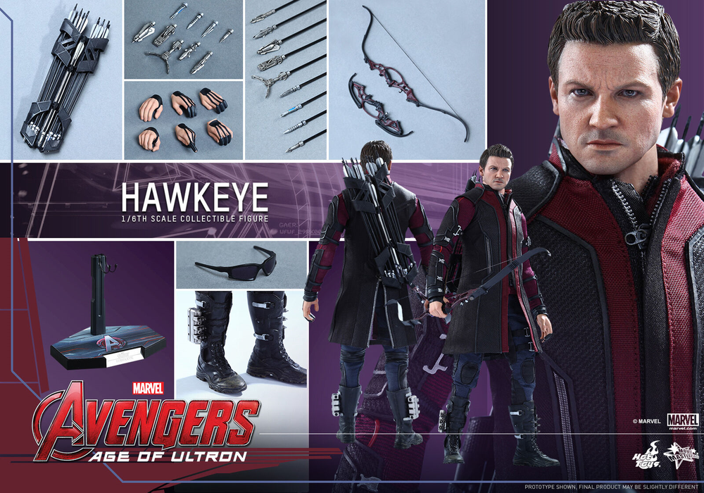 Hot Toys Clearance Sale - 1/6 Avengers Age of Ultron Hawkeye Collectible Figure-image
