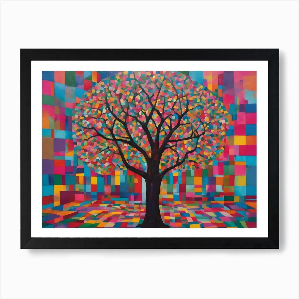 Tree of Life 63 Framed Canvas Wall Art Print Poster Picture  
