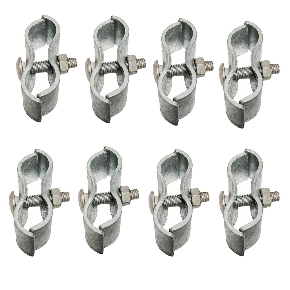 Chain Link Fence Panel Clamps for Dog Kennels 1-3/8 Inch Fencing
