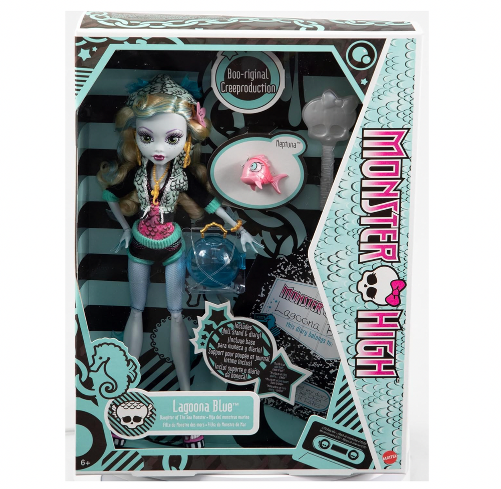 Monster High Lagoona Blue Reproduction Doll Wearing Original Fashion & Shoes