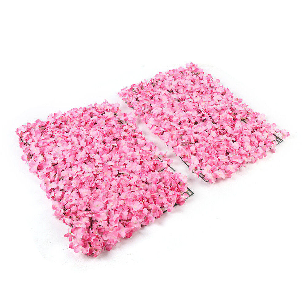10pcs Artificial Flower Panel Silk Fake Flower Background Decorative Mat 16