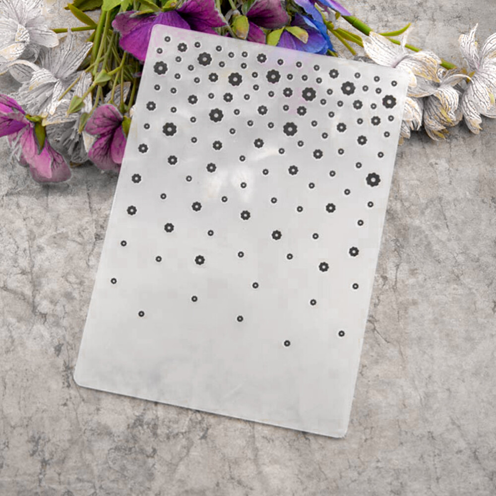 Plastic Bump Embossing Template DIY Stencil Folder for Album Scrapbooking Paper