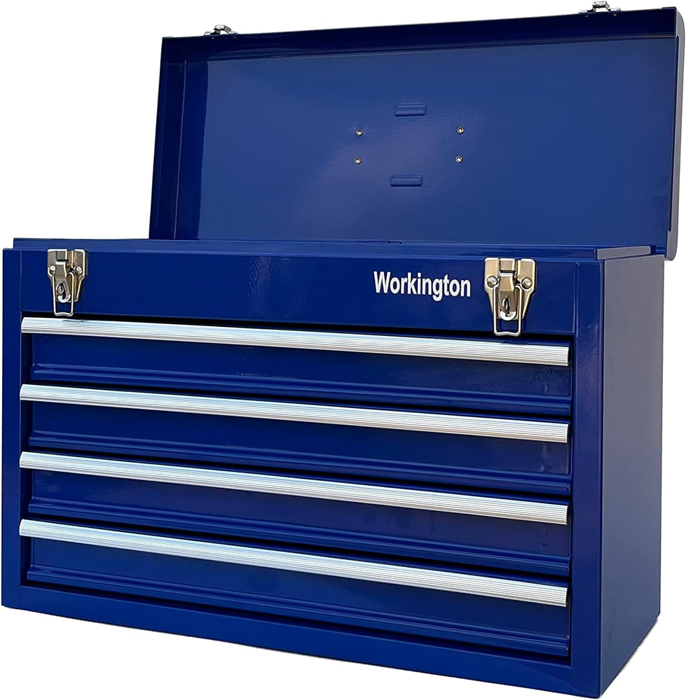 Workington Portable Metal Tool Chest with 4 Drawers, 20