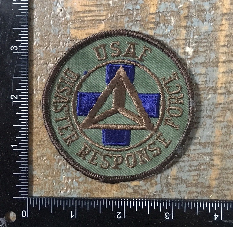 Vintage US Air Force Disaster Response Team Subdued Patch Twill USAF