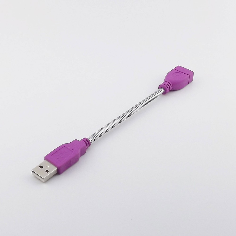 Flexible Metal Stand USB 2.0 A Male to Female Extension Cable 15cm